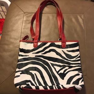 Zebra print purse